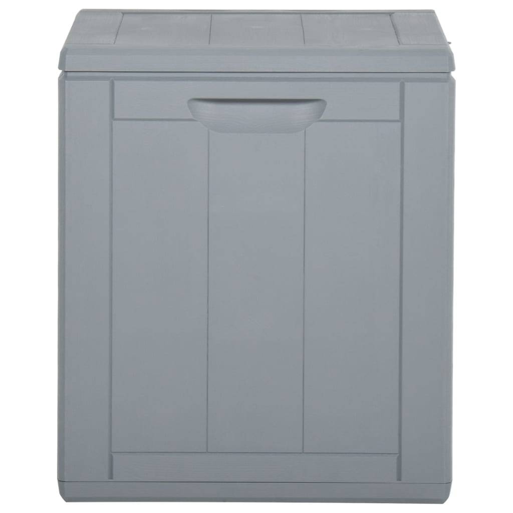 vidaXL Garten-Aufbewahrungsbox 90 L Grau PP-Holzoptik