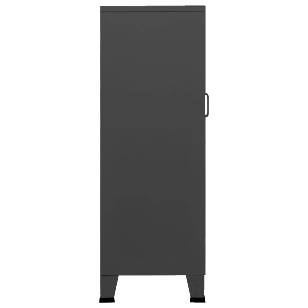 vidaXL Lagerschrank Industrial Anthrazit 70x40x115 cm Metall