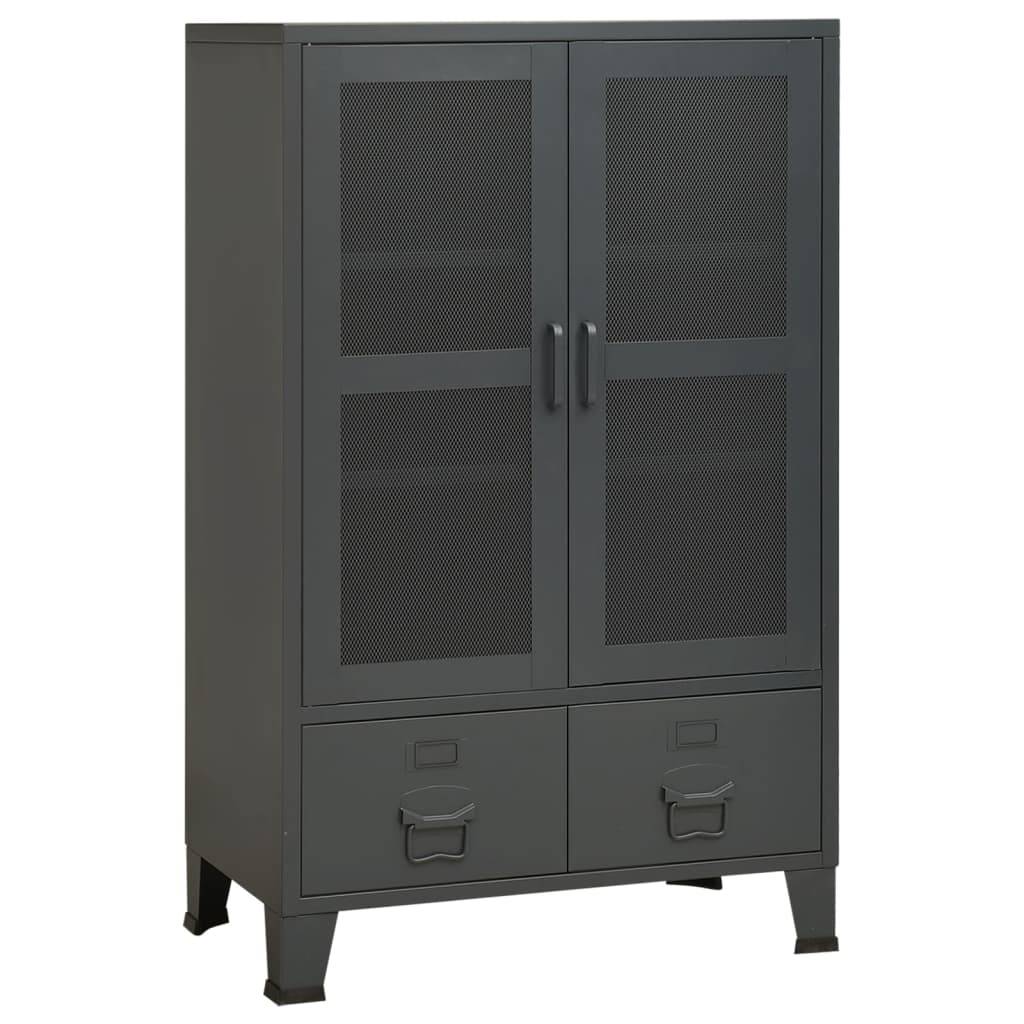 vidaXL Lagerschrank Industrial Anthrazit 70x40x115 cm Metall
