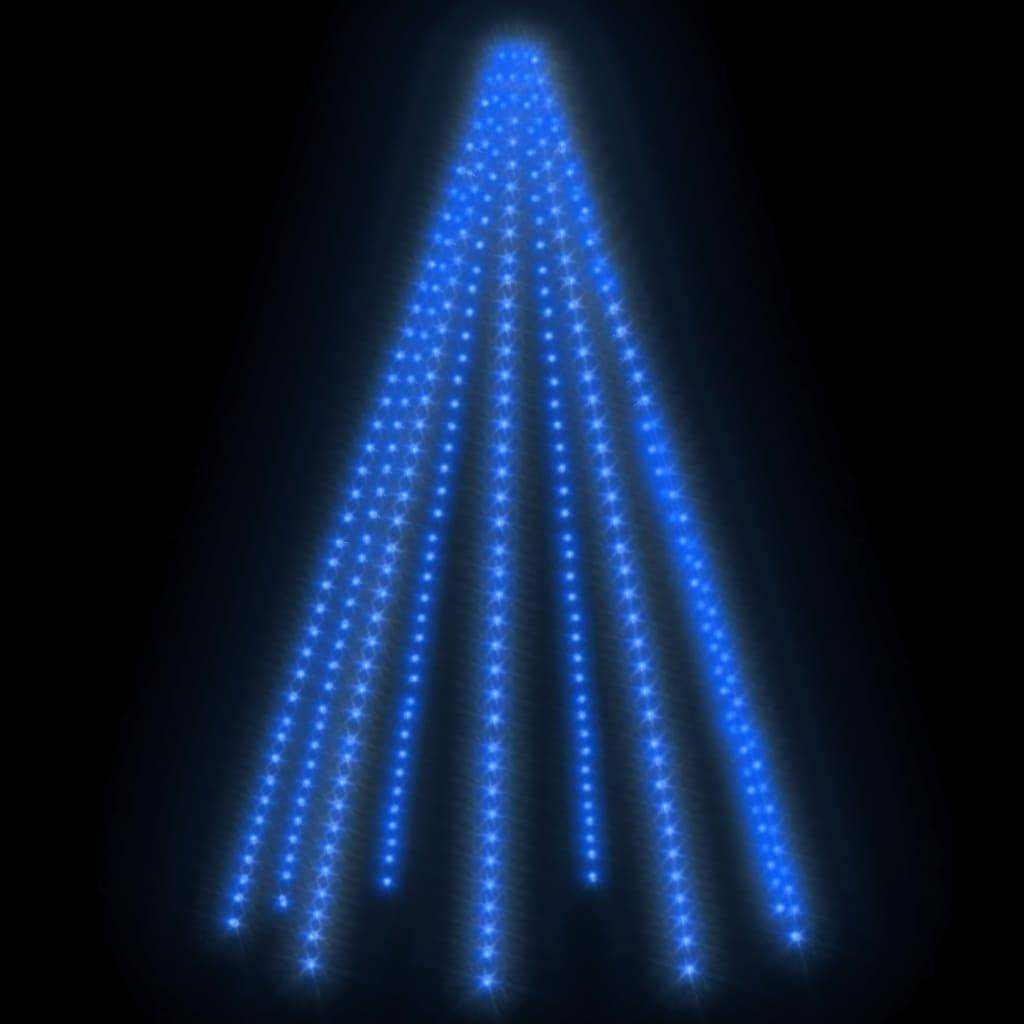 vidaXL Weihnachtsbaum-Lichternetz mit 400 LEDs Blau 400 cm