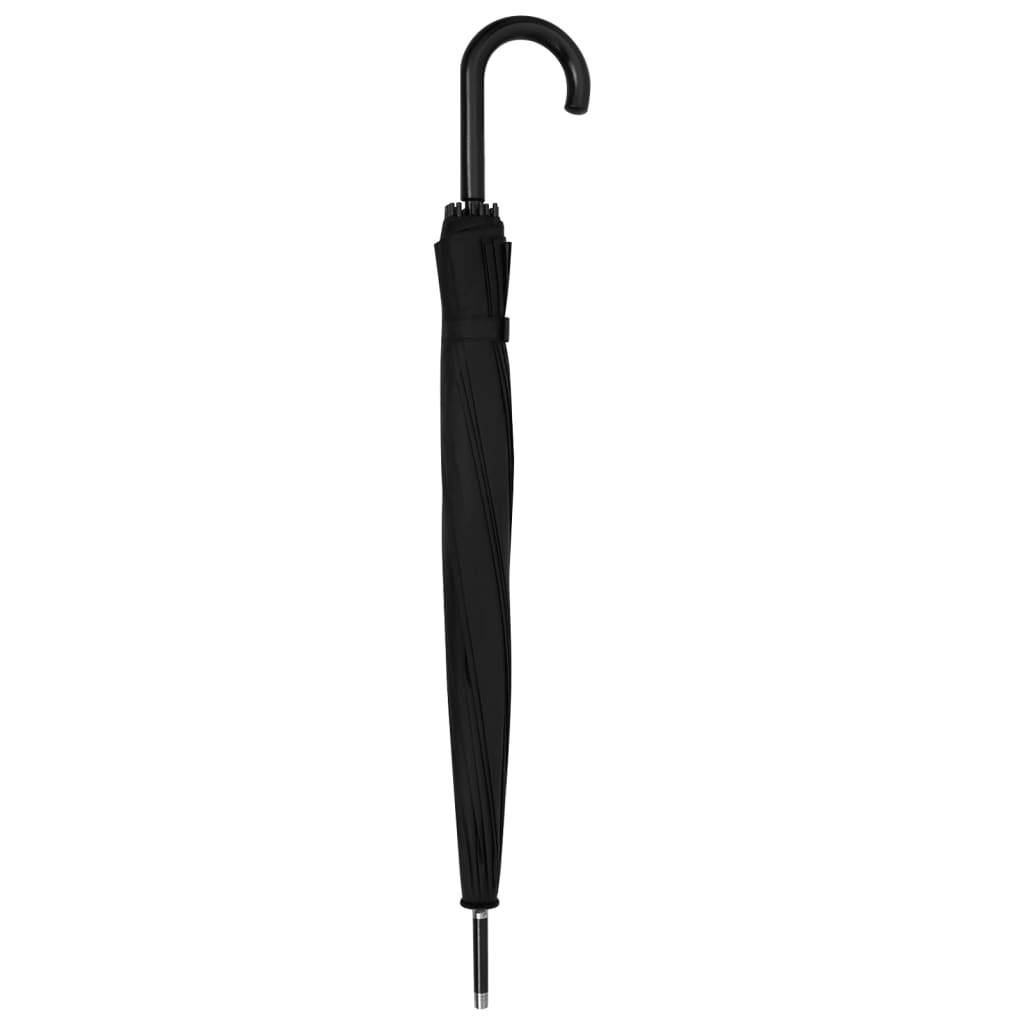 vidaXL Regenschirm Automatisch Schwarz 105cm