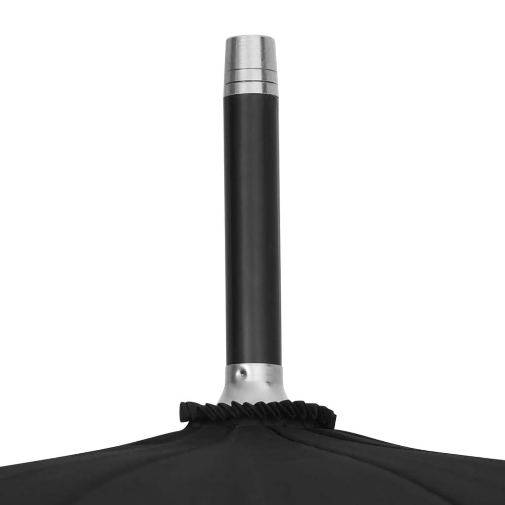 vidaXL Regenschirm Automatisch Schwarz 105cm