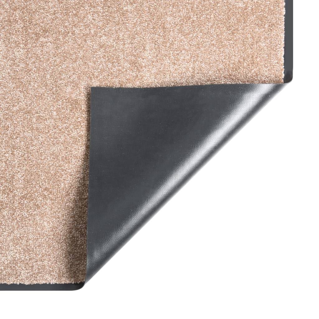 vidaXL Fußmatte Beige 60x80 cm