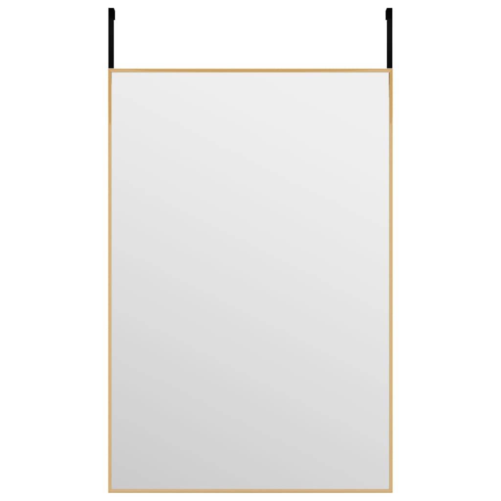 vidaXL Türspiegel Golden 40x60 cm Glas und Aluminium