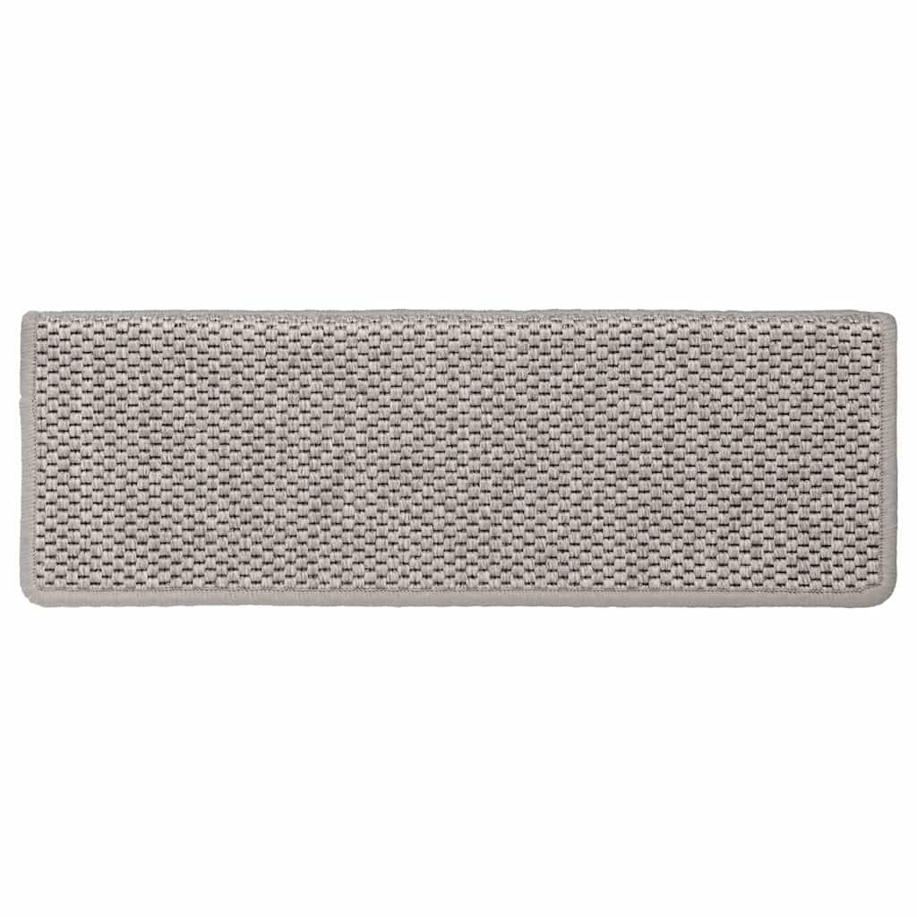 vidaXL Treppenmatten Selbstklebend Sisal-Optik 15 Stk. 65x21x4 cm