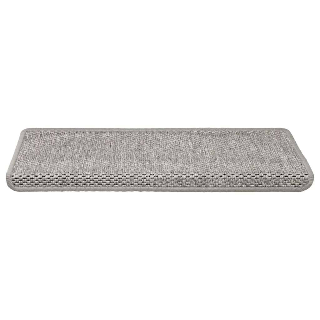 vidaXL Treppenmatten Selbstklebend Sisal-Optik 15 Stk. 65x21x4 cm