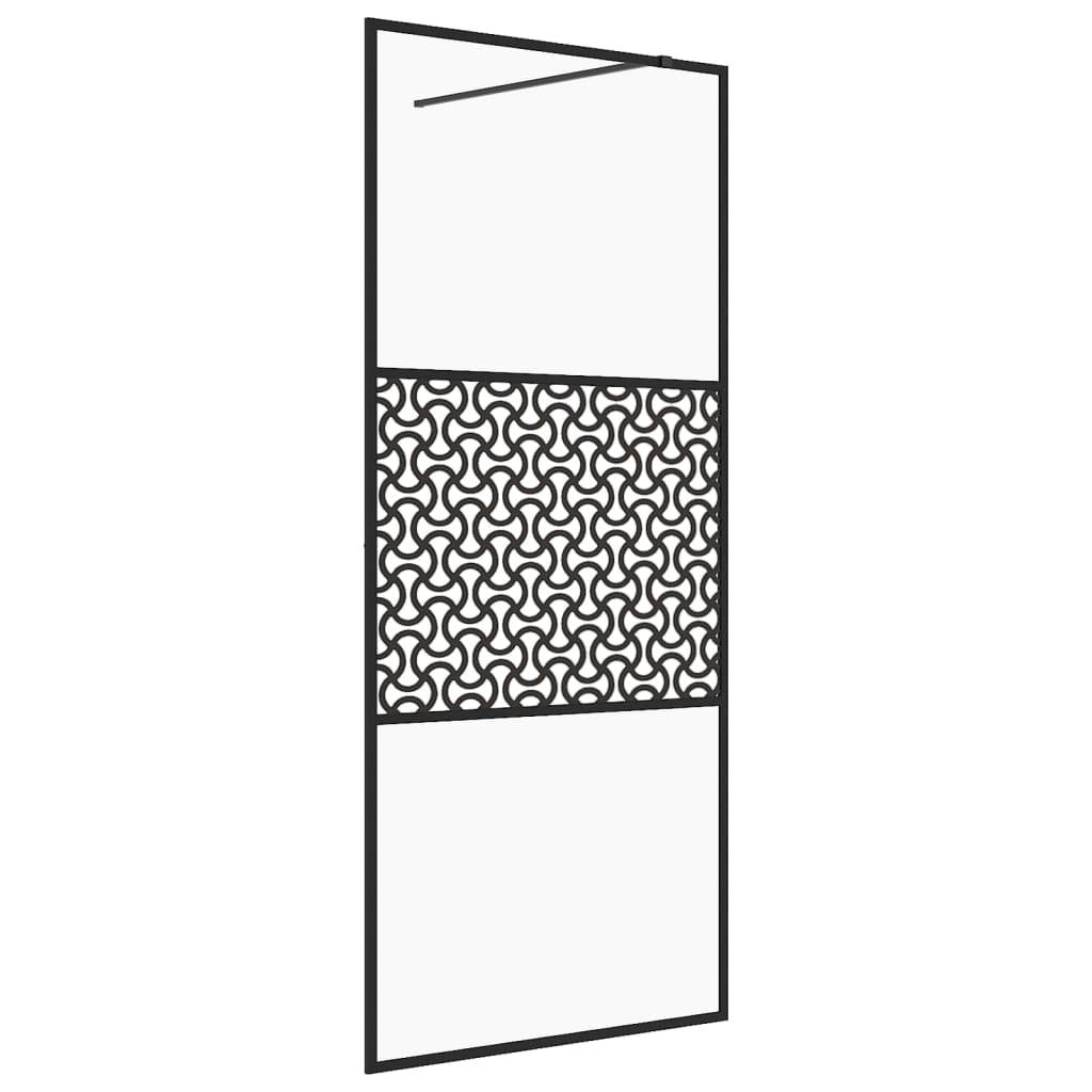 vidaXL Duschwand für Begehbare Dusche mit Klarem ESG Glas 100x195 cm