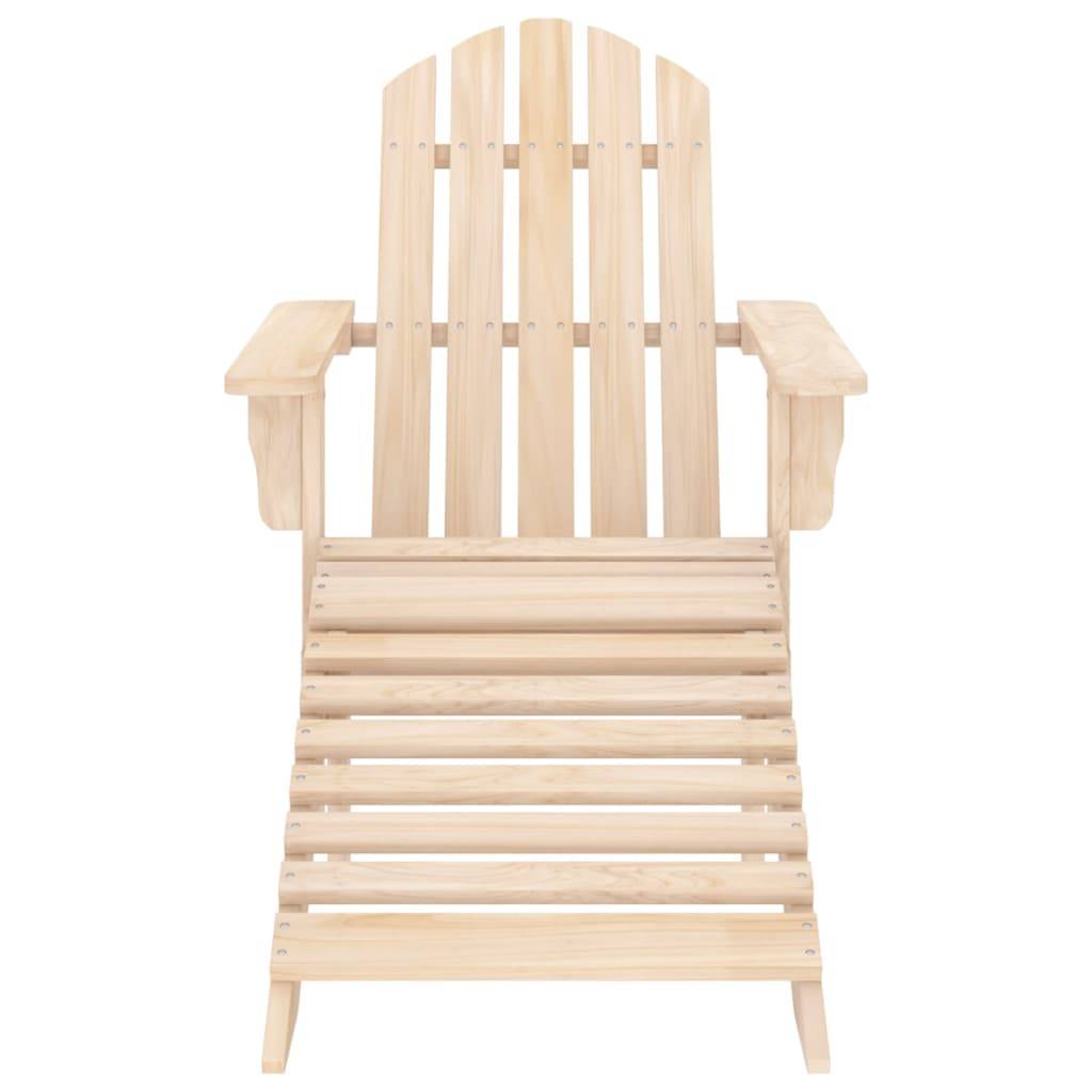 vidaXL Adirondack-Gartenstuhl mit Fußteil Massivholz Tanne