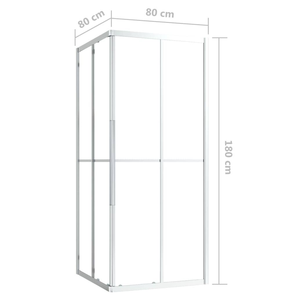 vidaXL Duschkabine ESG 80x80x180 cm