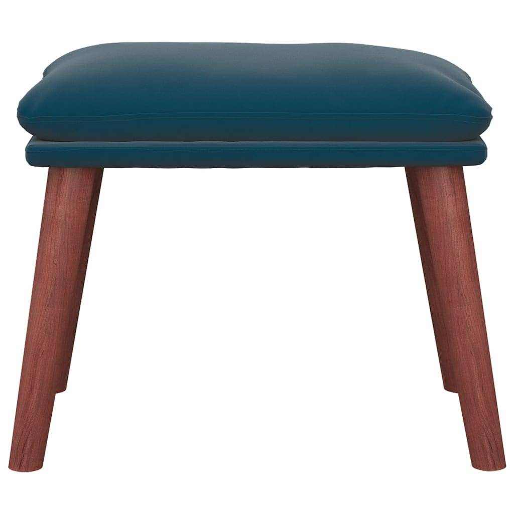 vidaXL Fußhocker Blau 45x29,5x35 cm Samt