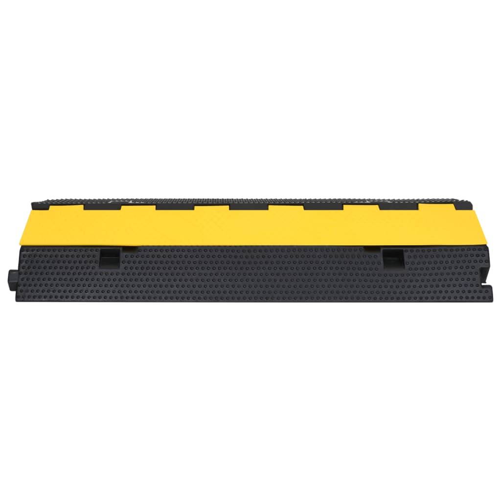 vidaXL Kabelbrücke 2 Kanäle Gummi 100 cm