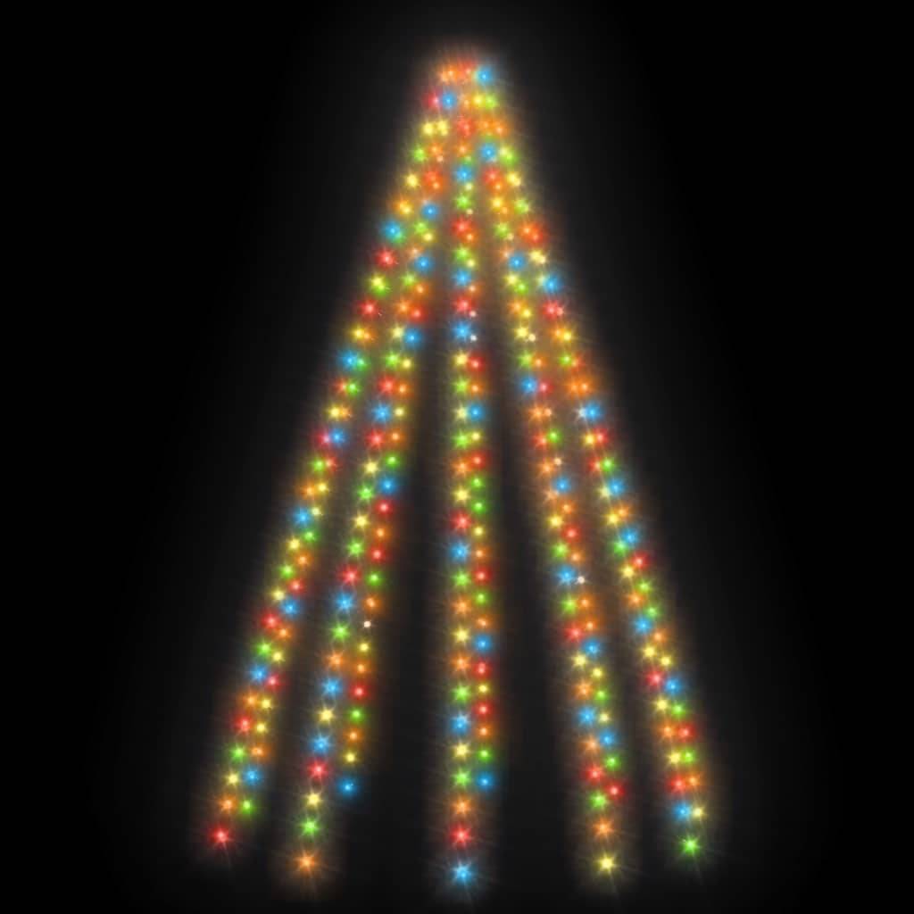 vidaXL Weihnachtsbaum-Lichternetz mit 250 LEDs Mehrfarbig 250 cm