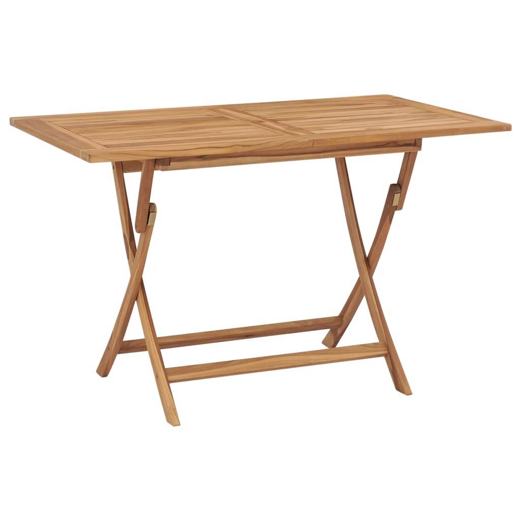 vidaXL 7-tlg. Garten-Essgruppe Massivholz Teak