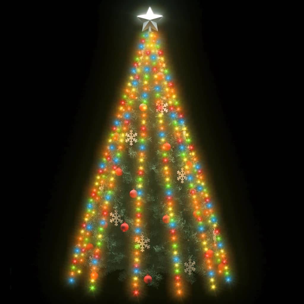 vidaXL Weihnachtsbaum-Beleuchtung 500 LEDs Mehrfarbig 500 cm