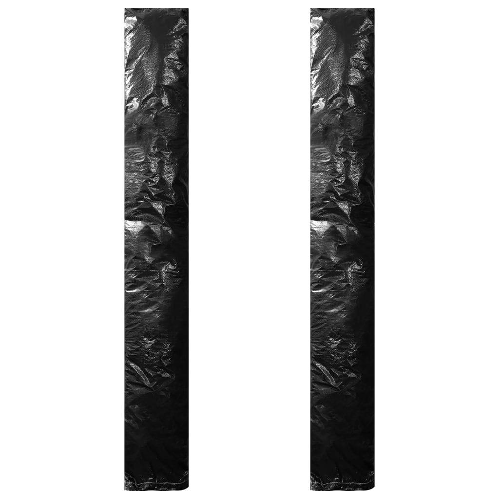 vidaXL Sonnenschirm-Schutzhüllen 2 Stk. mit Reißverschluss PE 200 cm