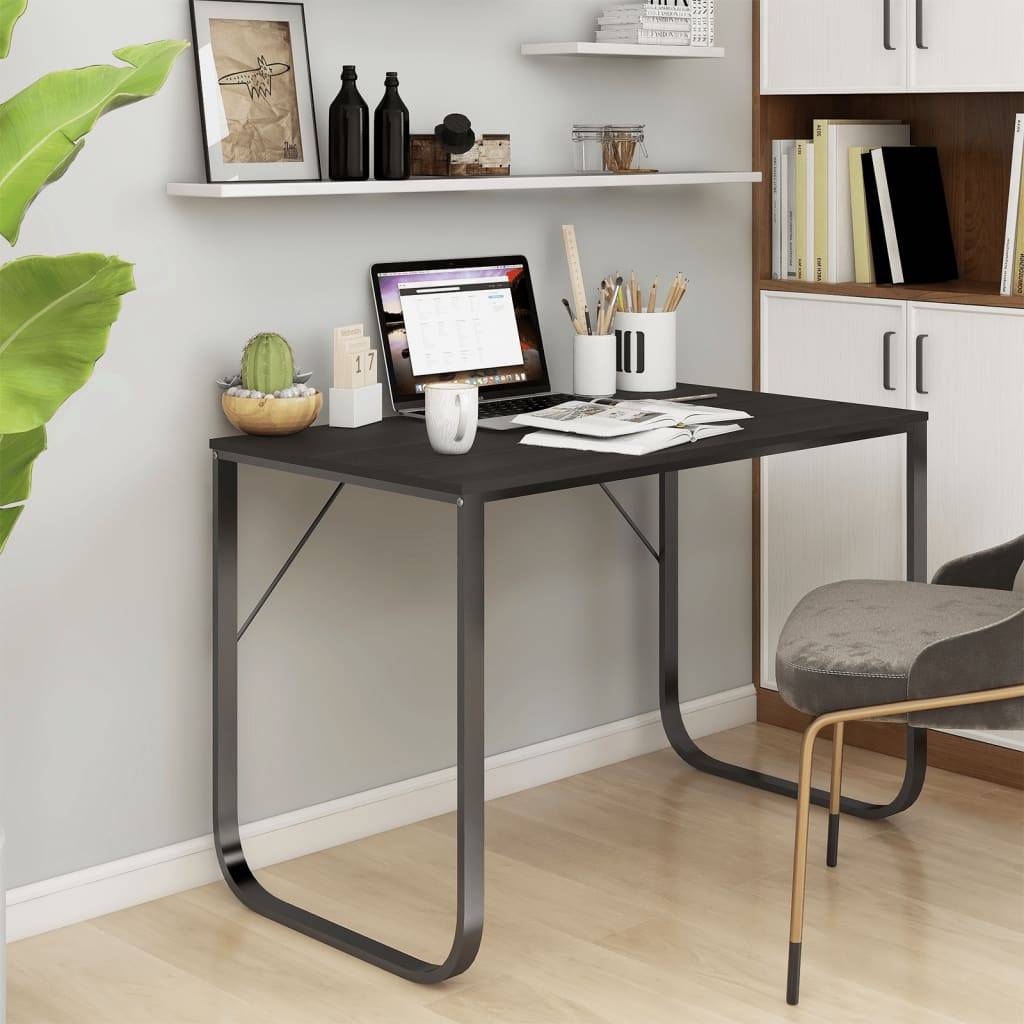 vidaXL Computertisch Schwarz 110x60x73 cm Holzwerkstoff