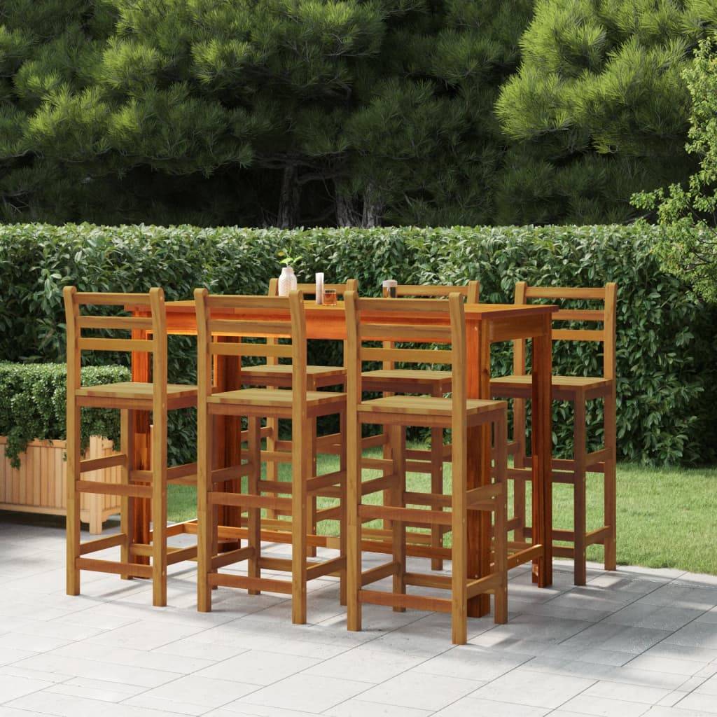 vidaXL Barhocker 6 Stk. Massivholz Akazie