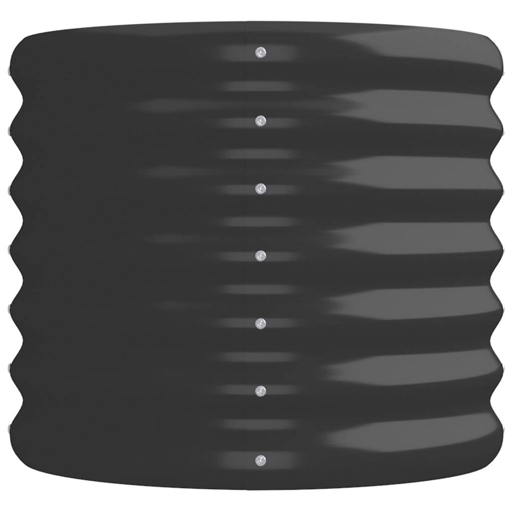 vidaXL Hochbeet Pulverbeschichteter Stahl 224x40x36 cm Anthrazit