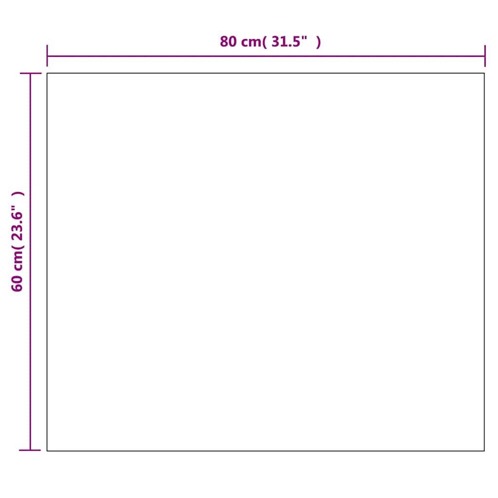 vidaXL Wandspiegel ohne Rahmen mit LED-Beleuchtung Rechteckig Glas