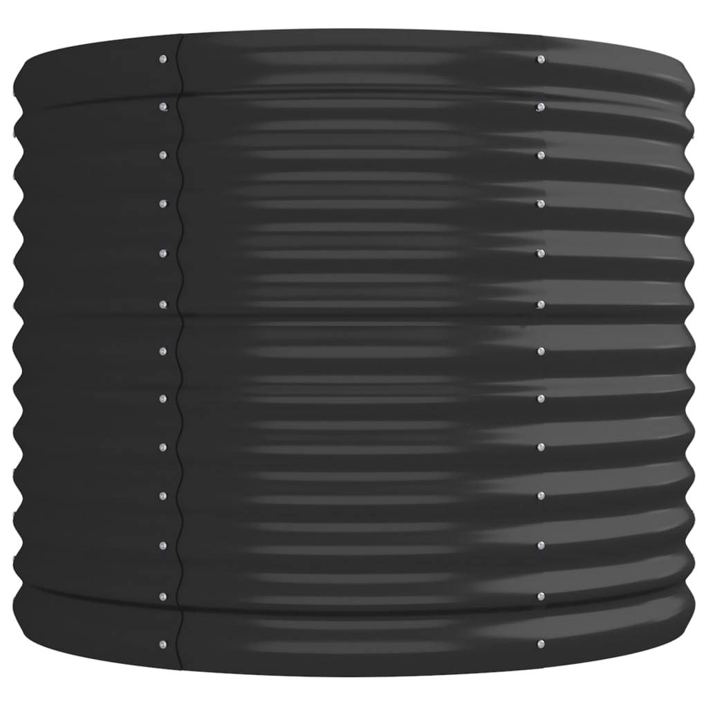 vidaXL Hochbeet Pulverbeschichteter Stahl 224x80x68 cm Anthrazit