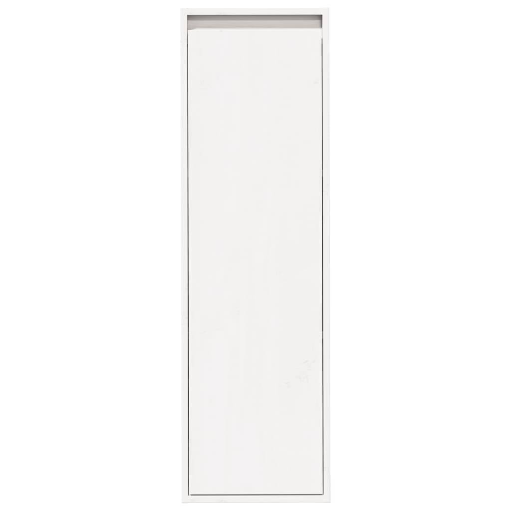 vidaXL Wandschrank Weiß 30x30x100 cm Massivholz Kiefer