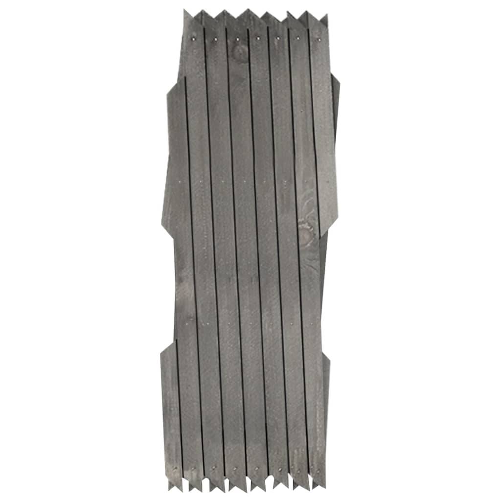 vidaXL Rankzäune 5 Stk. Grau Massivholz Tanne 180x30 cm