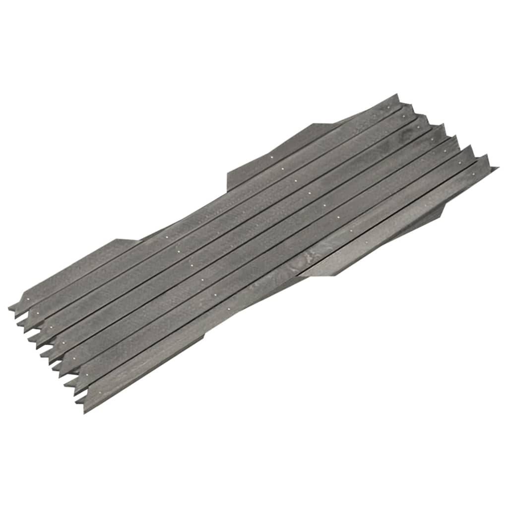 vidaXL Rankzäune 5 Stk. Grau Massivholz Tanne 180x30 cm
