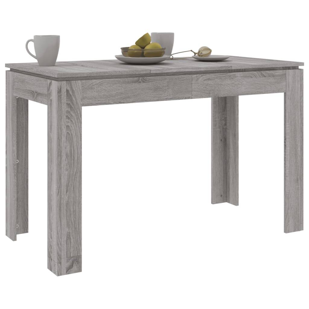 vidaXL Esstisch Grau Sonoma 120x60x76 cm Holzwerkstoff