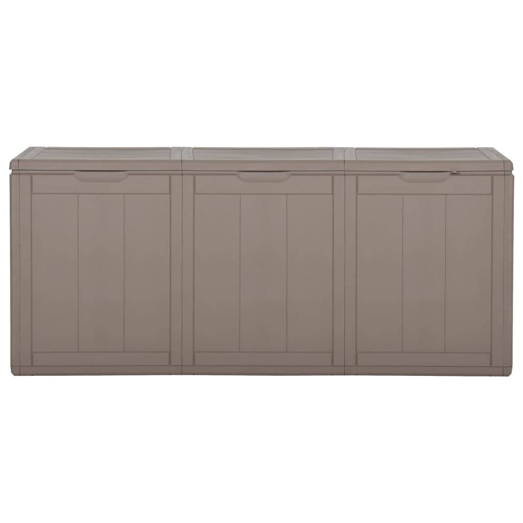 vidaXL Garten-Aufbewahrungsbox 270 L Braun PP-Holzoptik