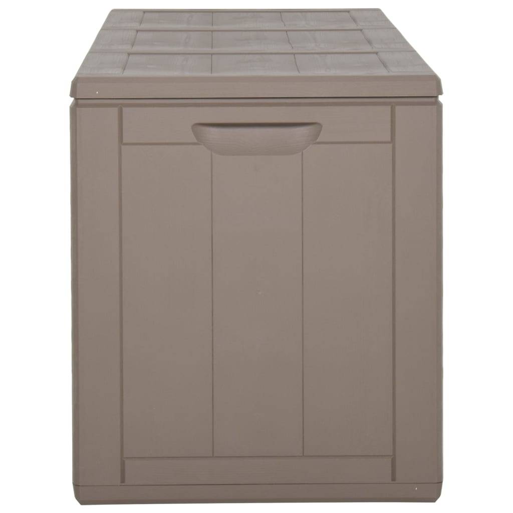 vidaXL Garten-Aufbewahrungsbox 270 L Braun PP-Holzoptik