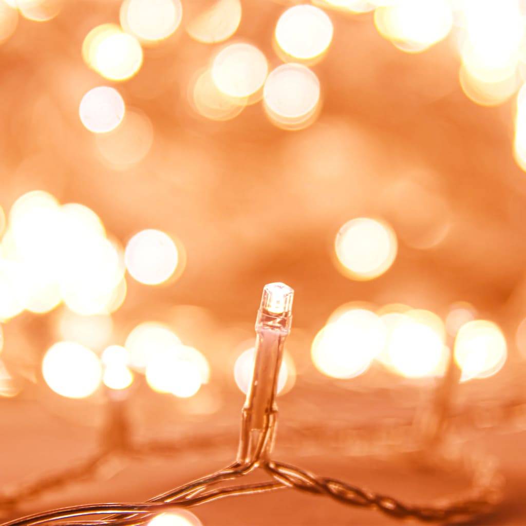 vidaXL LED-Lichterkette mit 300 LEDs Warmweiß 30 m PVC