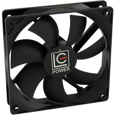 LC Power LC-CF-120 Lüfter 120x120x25mm Hydrolager 4-Pin (PWM) schwarz Kühlung / Lüftung axial