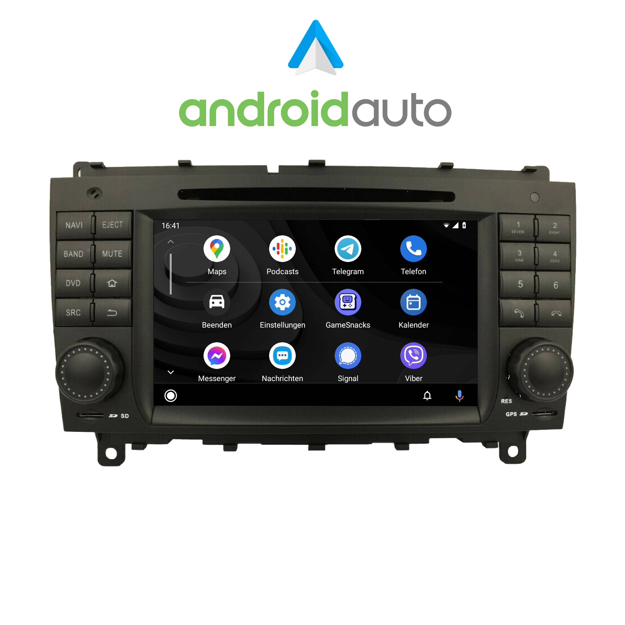 Für Mercedes CLK W209 7" Touchscreen Android Autoradio DVD CarPlay Navigation