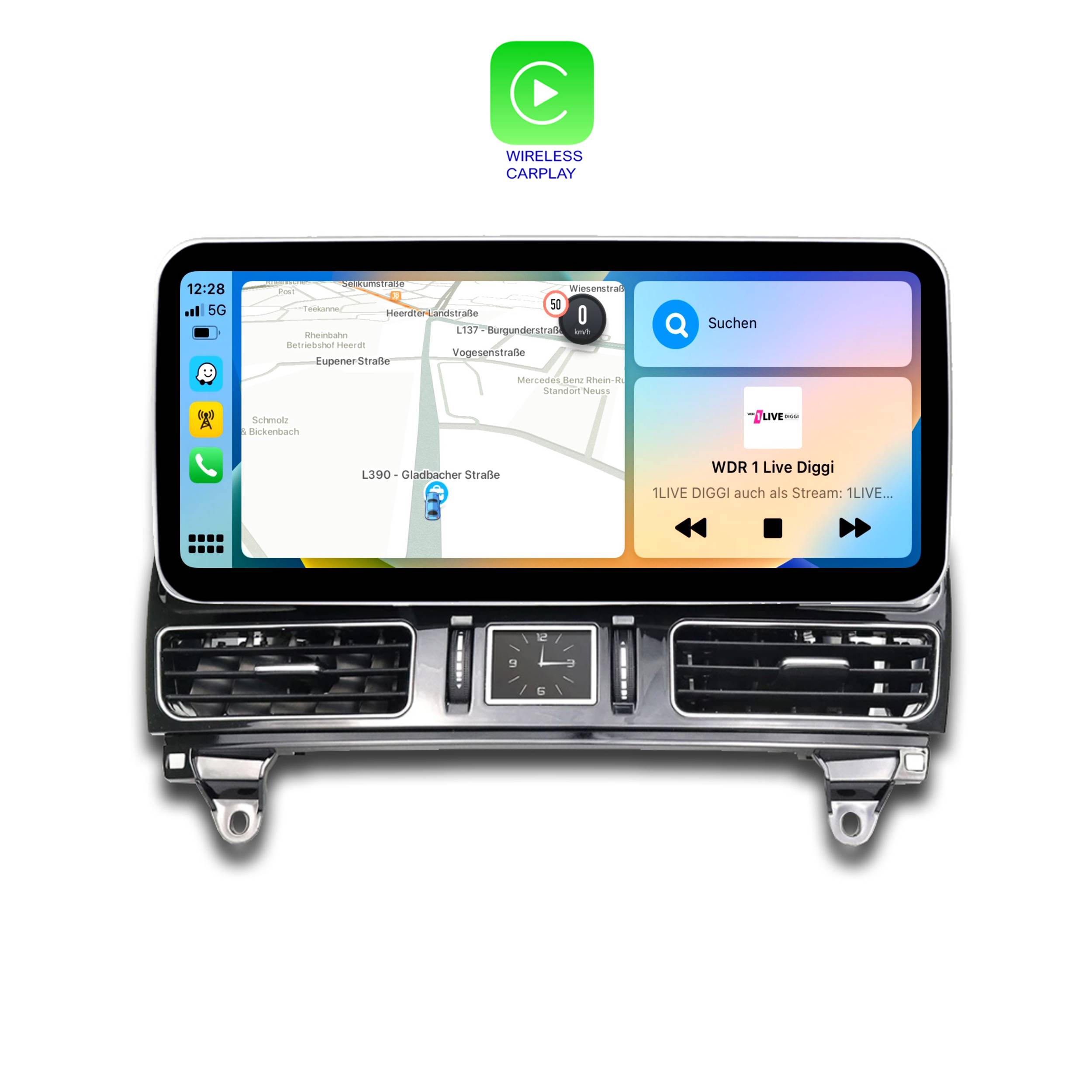 Für Mercedes ML GL W166 X166 NTG 4X 12" Touch Android GPS Navigation Carplay