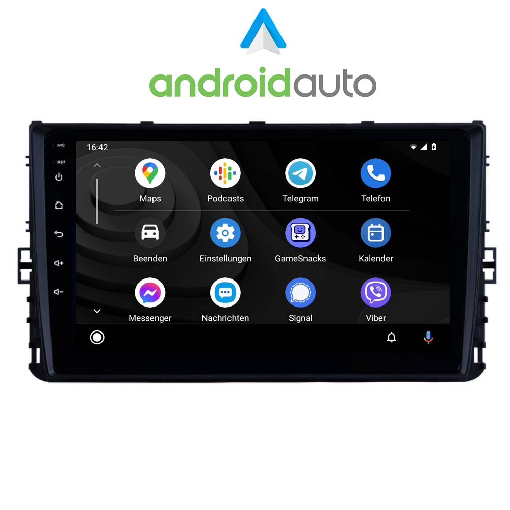 Für Volkswagen Polo T-ROC Sportsvan T6 - 9" Touch Android Radio Navi GPS CarPlay