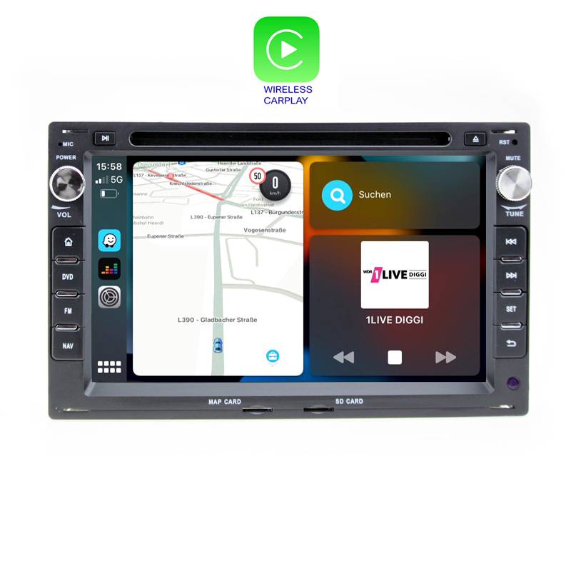 Für VW T5 Golf Polo Sharan Bora 7" Touchscreen Android Autoradio GPS Navi CarPlay