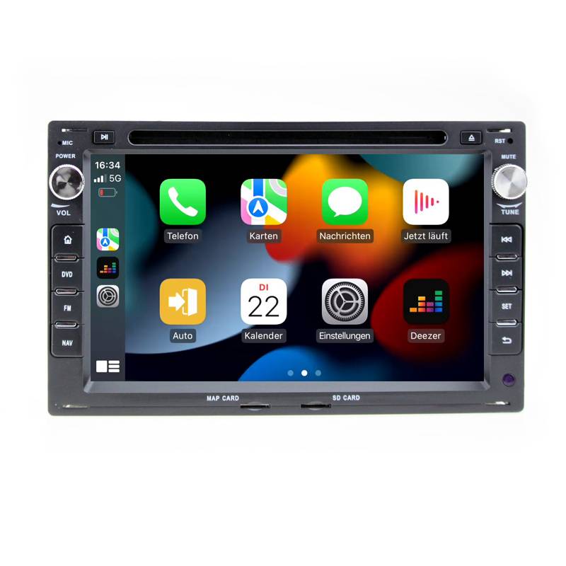 Für VW T5 Golf Polo Sharan Bora 7" Touchscreen Android Autoradio GPS Navi CarPlay