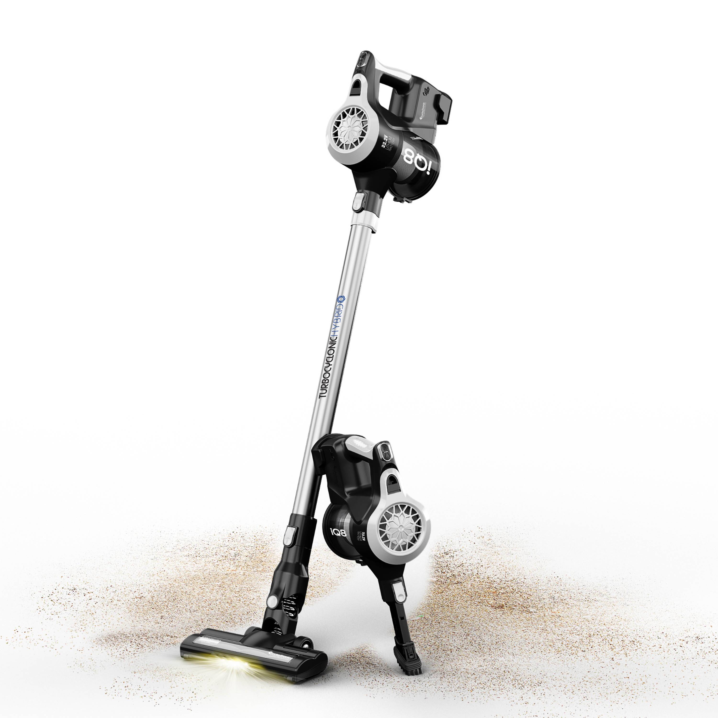 TurboTronic - Akku Staubsauger 22.2V LI-ION, kabelloser 2 in 1 Boden- /Handstaubsauger, beutellos, ultra-Leichtgewicht, extrem starke Saugkraft >