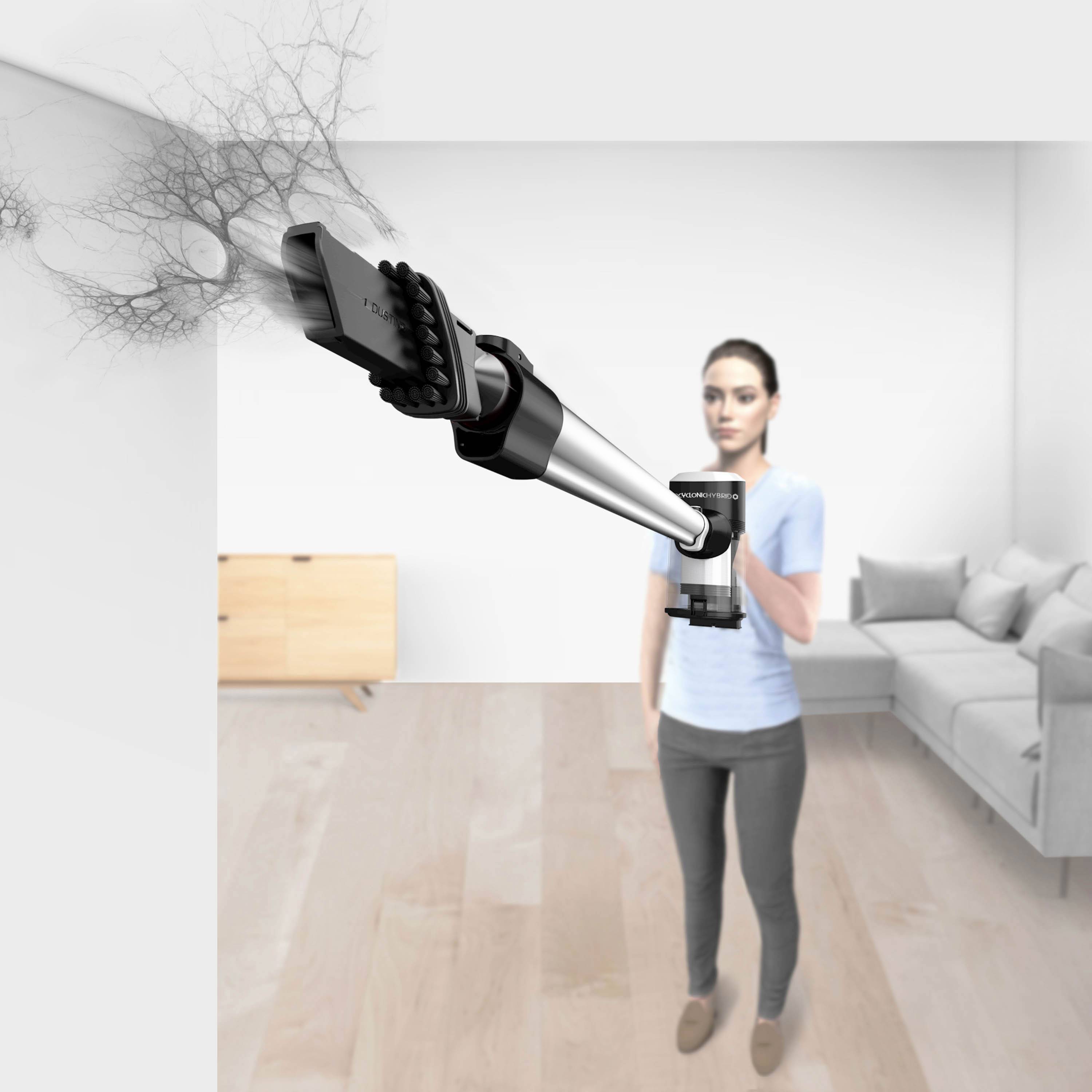 TurboTronic - Akku Staubsauger 22.2V LI-ION, kabelloser 2 in 1 Boden- /Handstaubsauger, beutellos, ultra-Leichtgewicht, extrem starke Saugkraft >