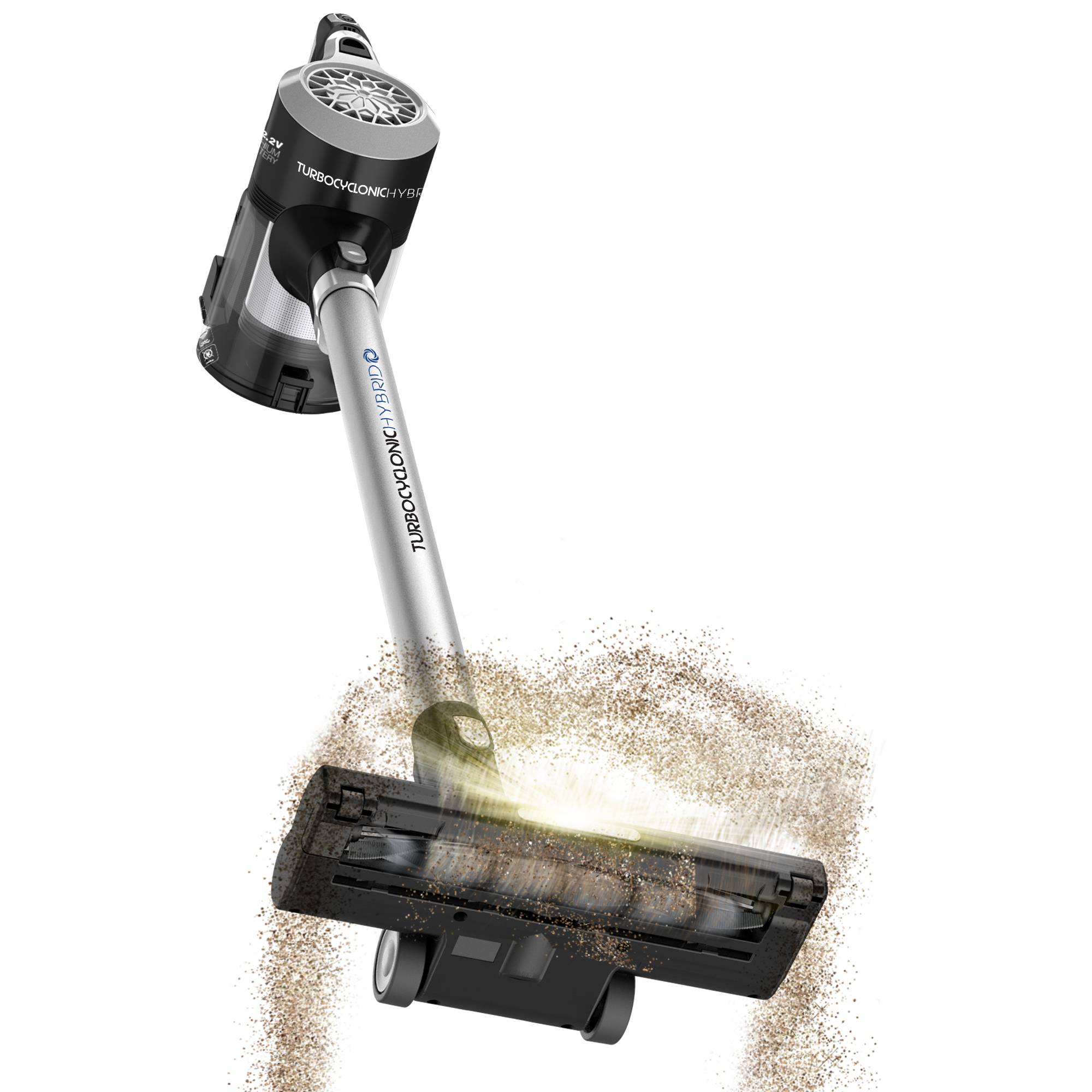 TurboTronic - Akku Staubsauger 22.2V LI-ION, kabelloser 2 in 1 Boden- /Handstaubsauger, beutellos, ultra-Leichtgewicht, extrem starke Saugkraft >