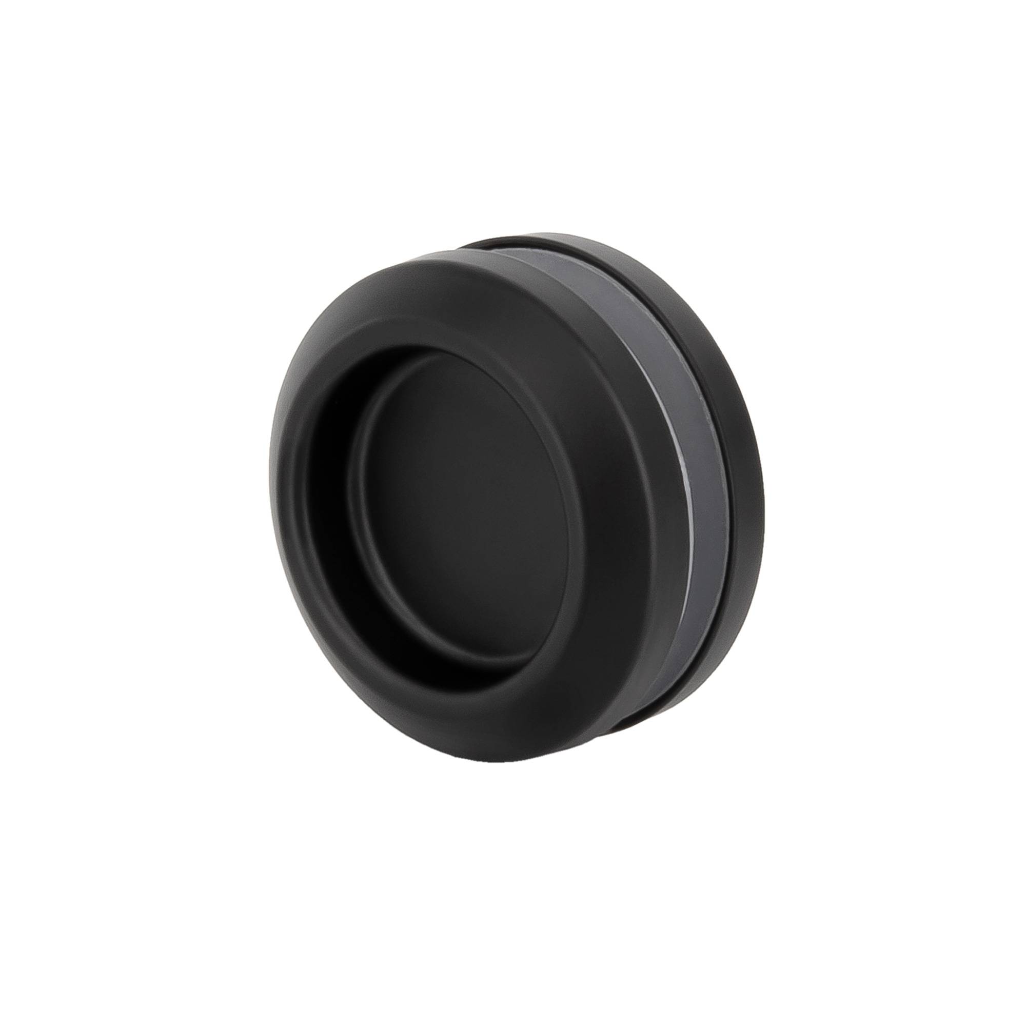 SCHMIDT security tools Muschelgriff A Edelstahl Schwarz Schiebetür-Griff Griffmulde Glastürgriff 58mm rund Türgriff Möbelgriff