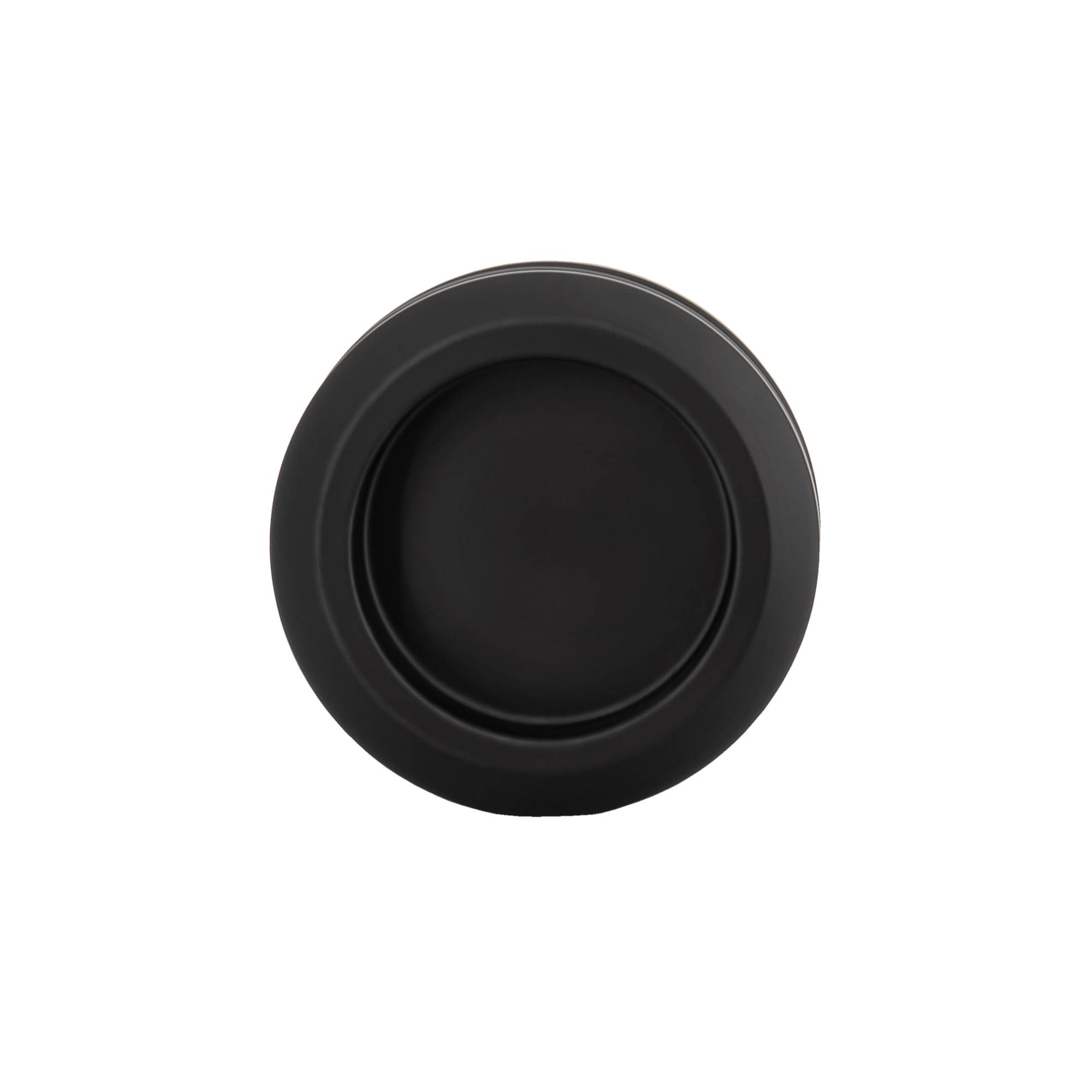 SCHMIDT security tools Muschelgriff B Edelstahl Schwarz Schiebetür-Griff Griffmulde Glastürgriff 58mm rund Türgriff Möbelgriff