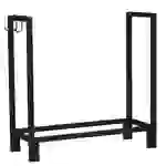 SCHMIDT security tools Kaminholzregal 77x30x76cm Stahl Schwarz Brennholzregal Holzstapelhilfe Holzunterstand Holz-Regal inkl. Haken SCHMIDT security tools Kaminholzregal 77x30x76cm Stahl Schwarz Brennholzregal Holzstapelhilfe Holzunterstand Holz-Regal inkl. Haken