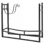 SCHMIDT security tools Kaminholzregal 83x33x75cm Schwarz Brennholzregal Holzstapelhilfe Holzunterstand Holz-Regal 2x extra Ablage-Haken SCHMIDT security tools Kaminholzregal 83x33x75cm Schwarz Brennholzregal Holzstapelhilfe Holzunterstand Holz-Regal 2x extra Ablage-Haken