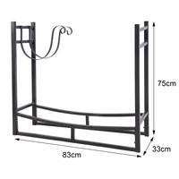 SCHMIDT security tools Kaminholzregal 83x33x75cm Schwarz Brennholzregal Holzstapelhilfe Holzunterstand Holz-Regal 2x extra Ablage-Haken SCHMIDT security tools Kaminholzregal 83x33x75cm Schwarz Brennholzregal Holzstapelhilfe Holzunterstand Holz-Regal 2x extra Ablage-Haken