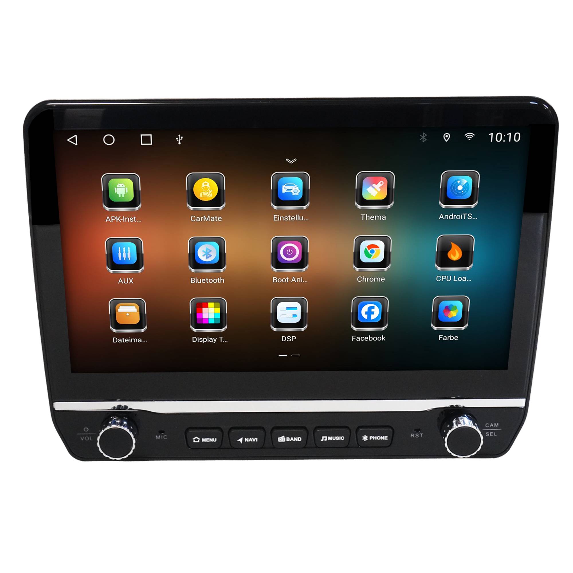 Universal 1 Din 10" Touch Android Autoradio GPS Navigation CarPlay AndroidAuto
