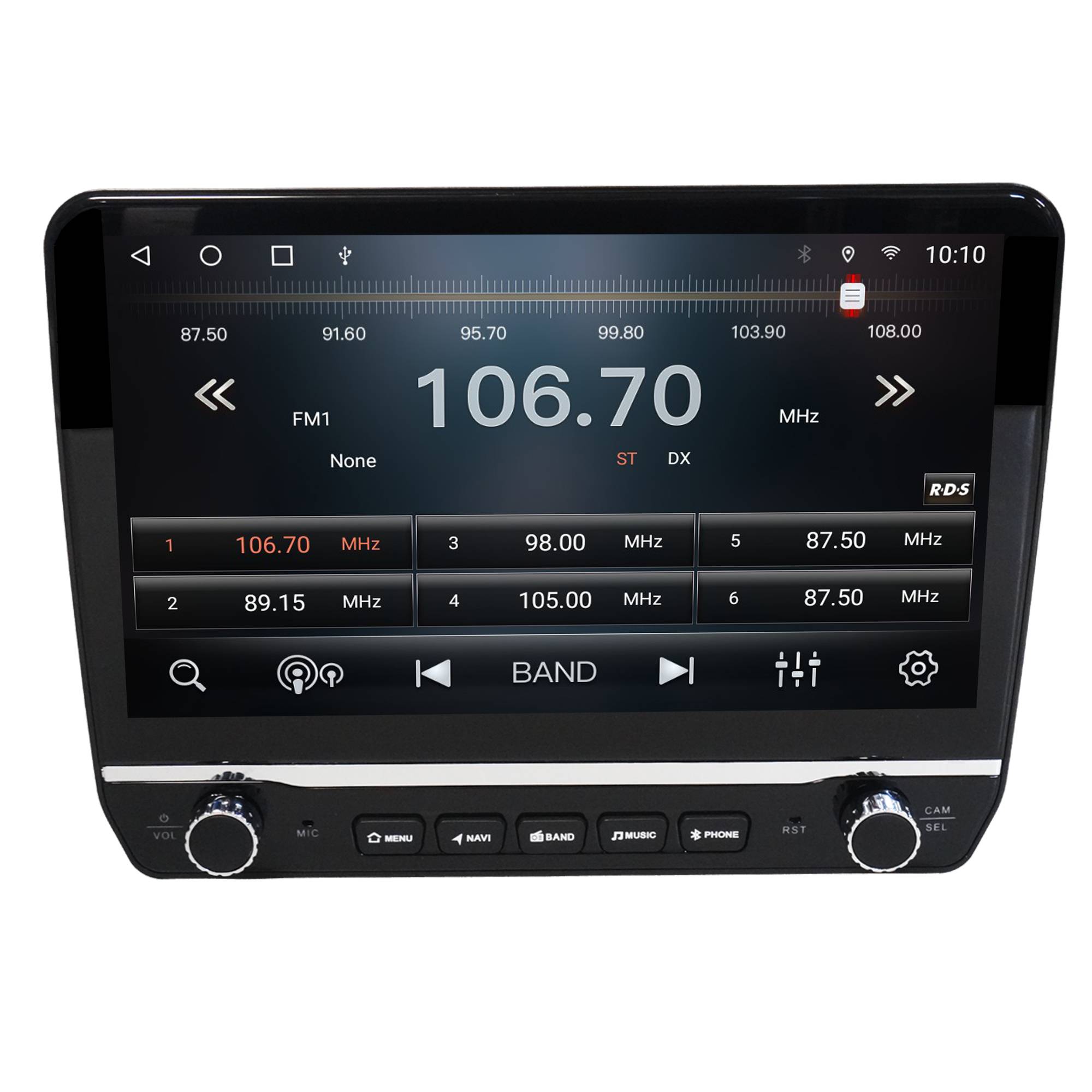 Universal 1 Din 10" Touch Android Autoradio GPS Navigation CarPlay AndroidAuto