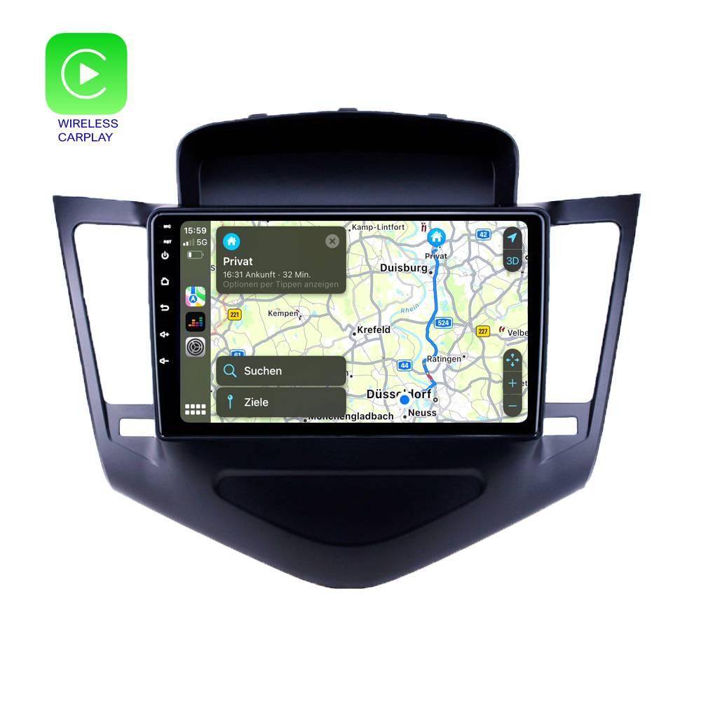 Für Chevrolet Cruze 9" Touchscreen Android Autoradio GPS Navigation CarPlay