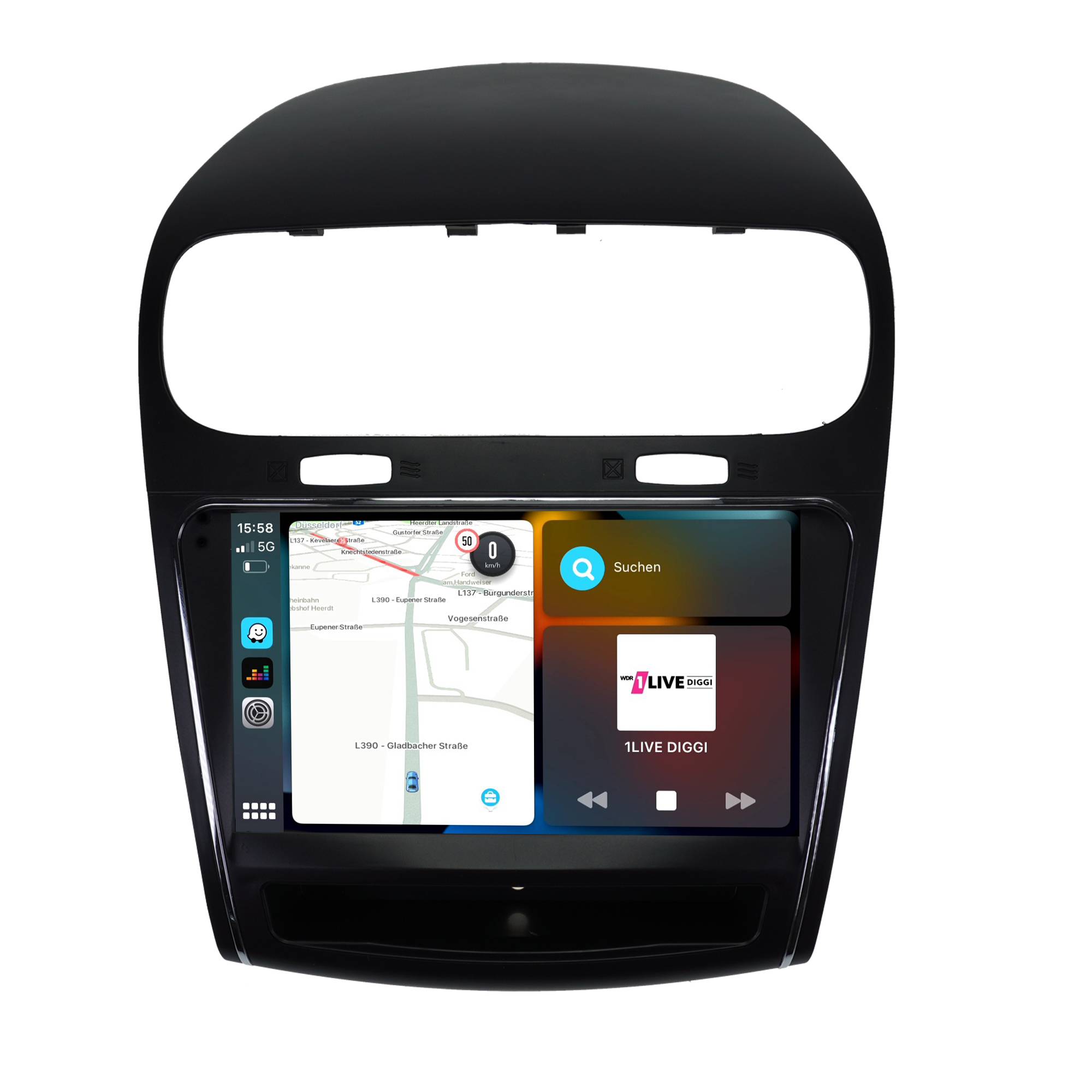Für Fiat Freemont Dodge Journey 9"Touchscreen Android Autoradio Navi GPS Carplay