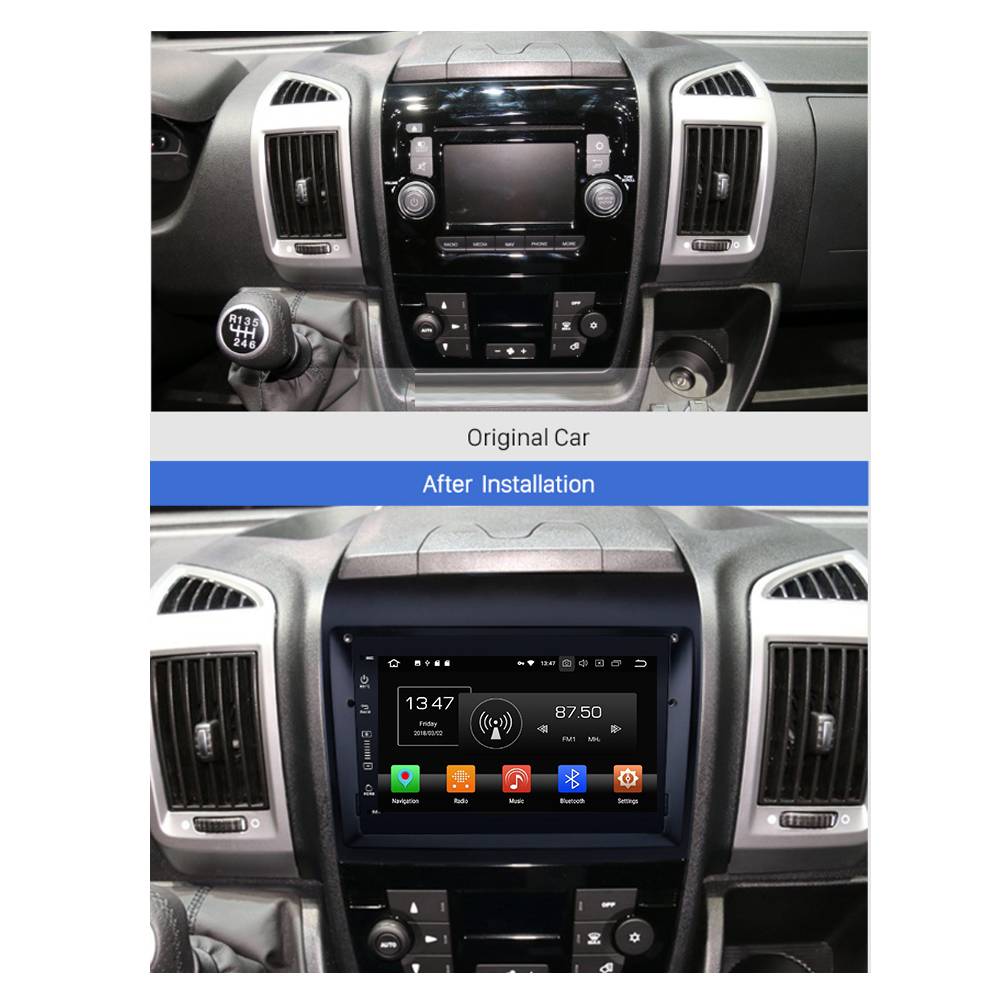 Für Fiat Ducato Citroen Jumper Peugeot Boxer Android Autoradio Navi GPS CarPlay